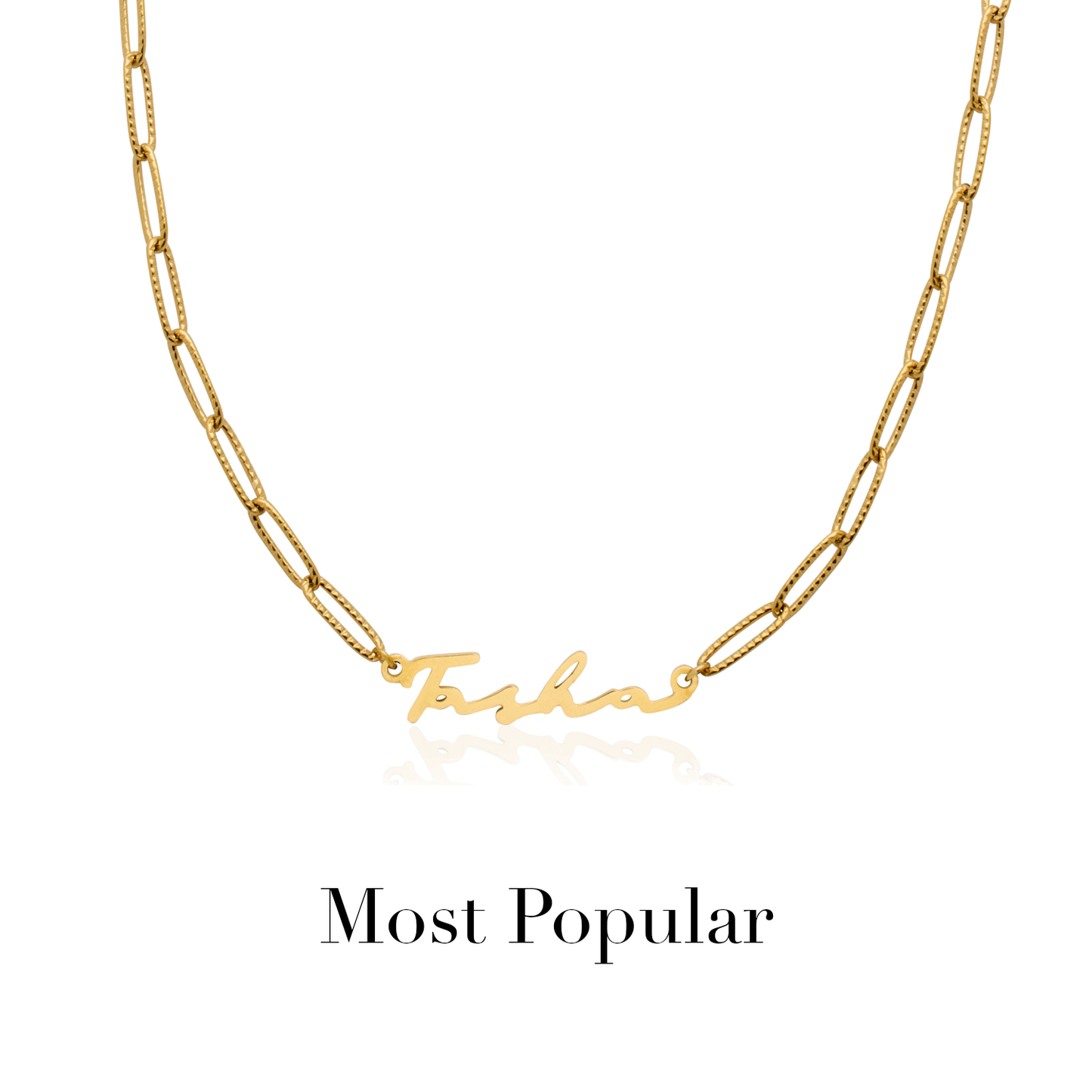 Signature Name Necklace - Gold