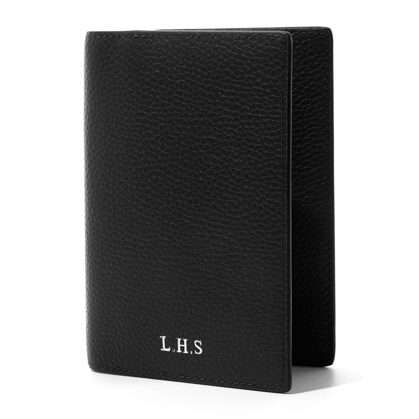 Leather Passport Holder (Black)