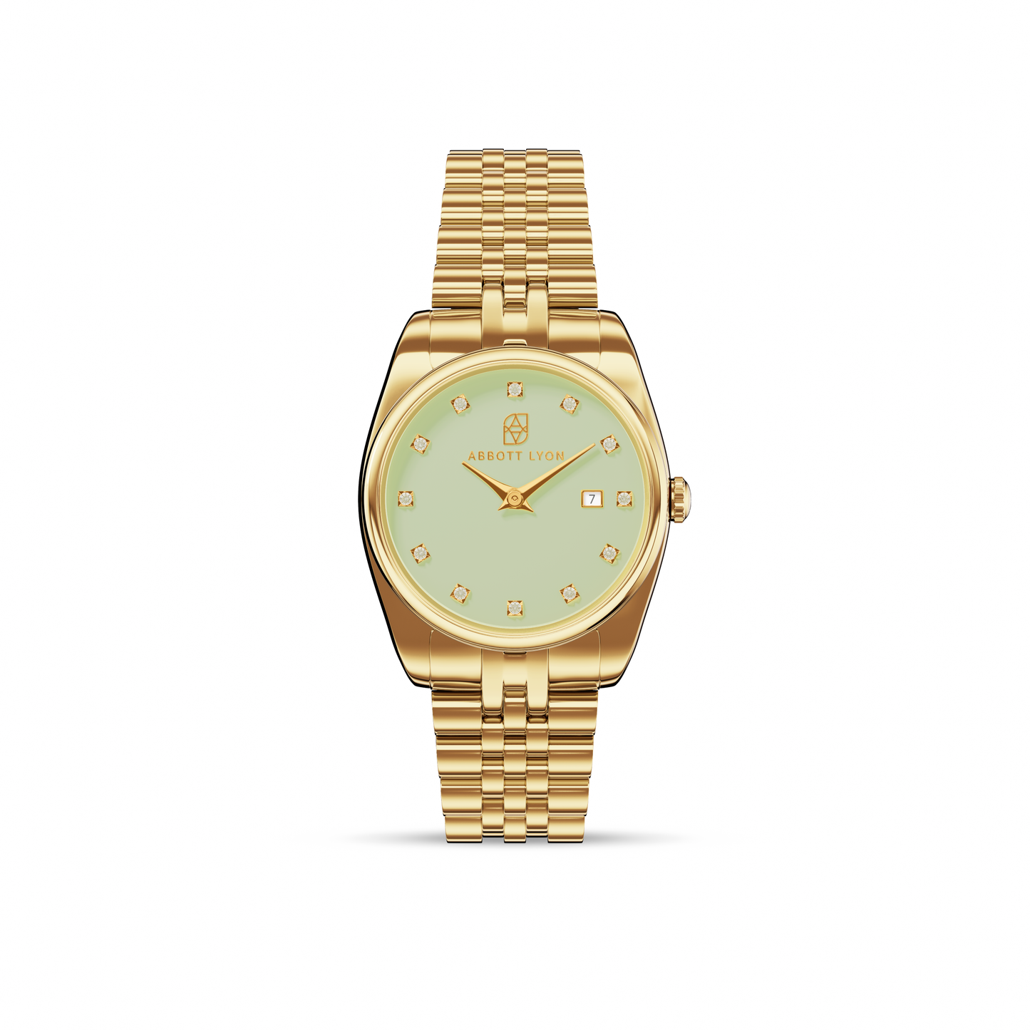 Mint Green Belgravia 30 Watch (Gold)