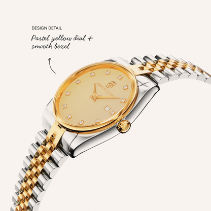 Butter Yellow Belgravia 30 Watch (Two Tone)
