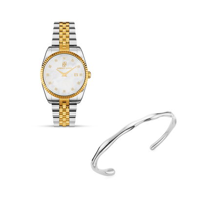 Pearl Belgravia & Bangle Set (Silver)