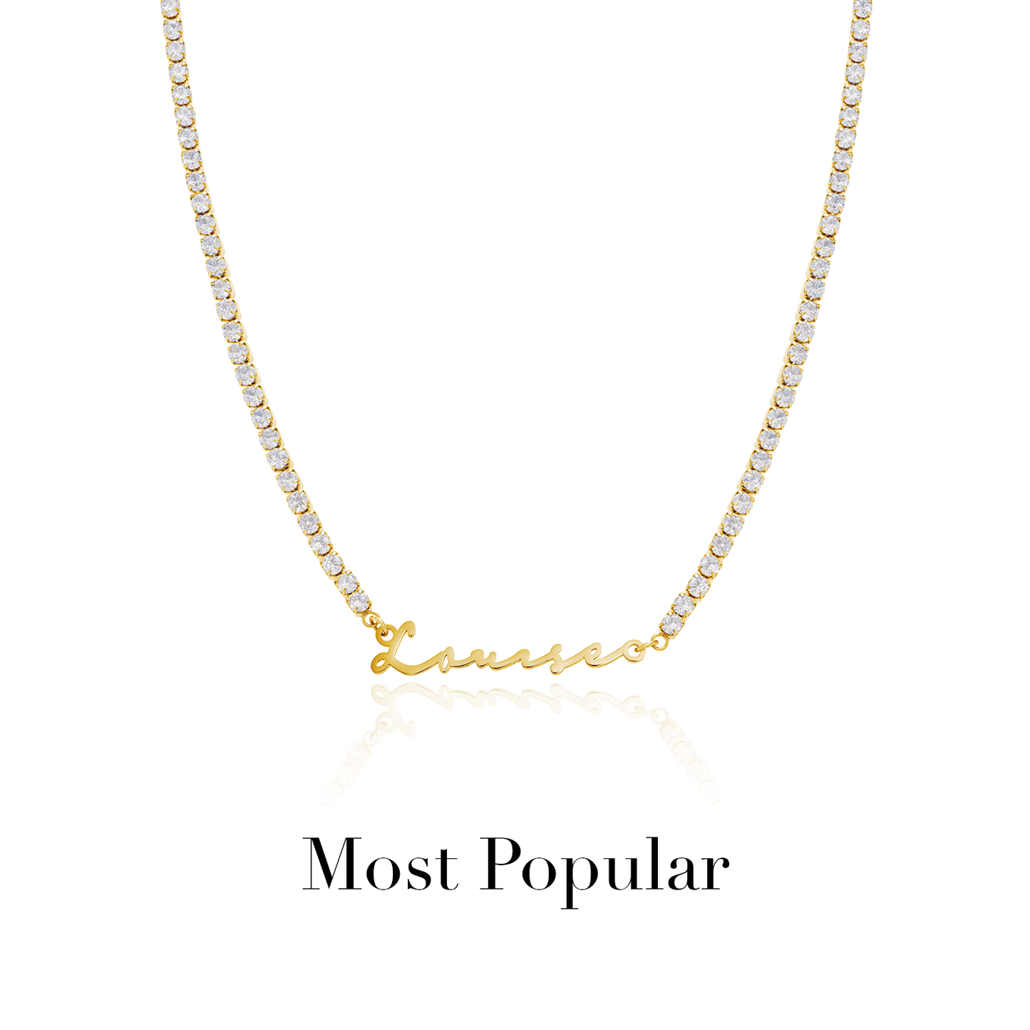 Signature Name Necklace - Gold