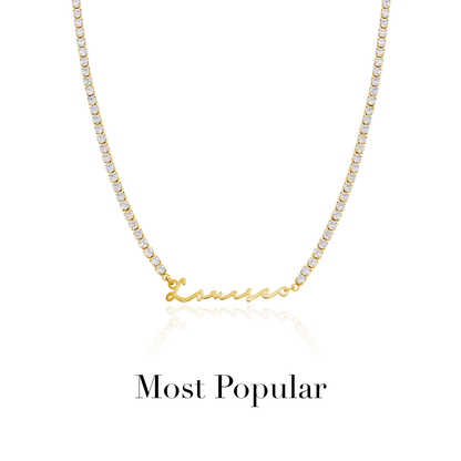 Signature Name Necklace - Gold