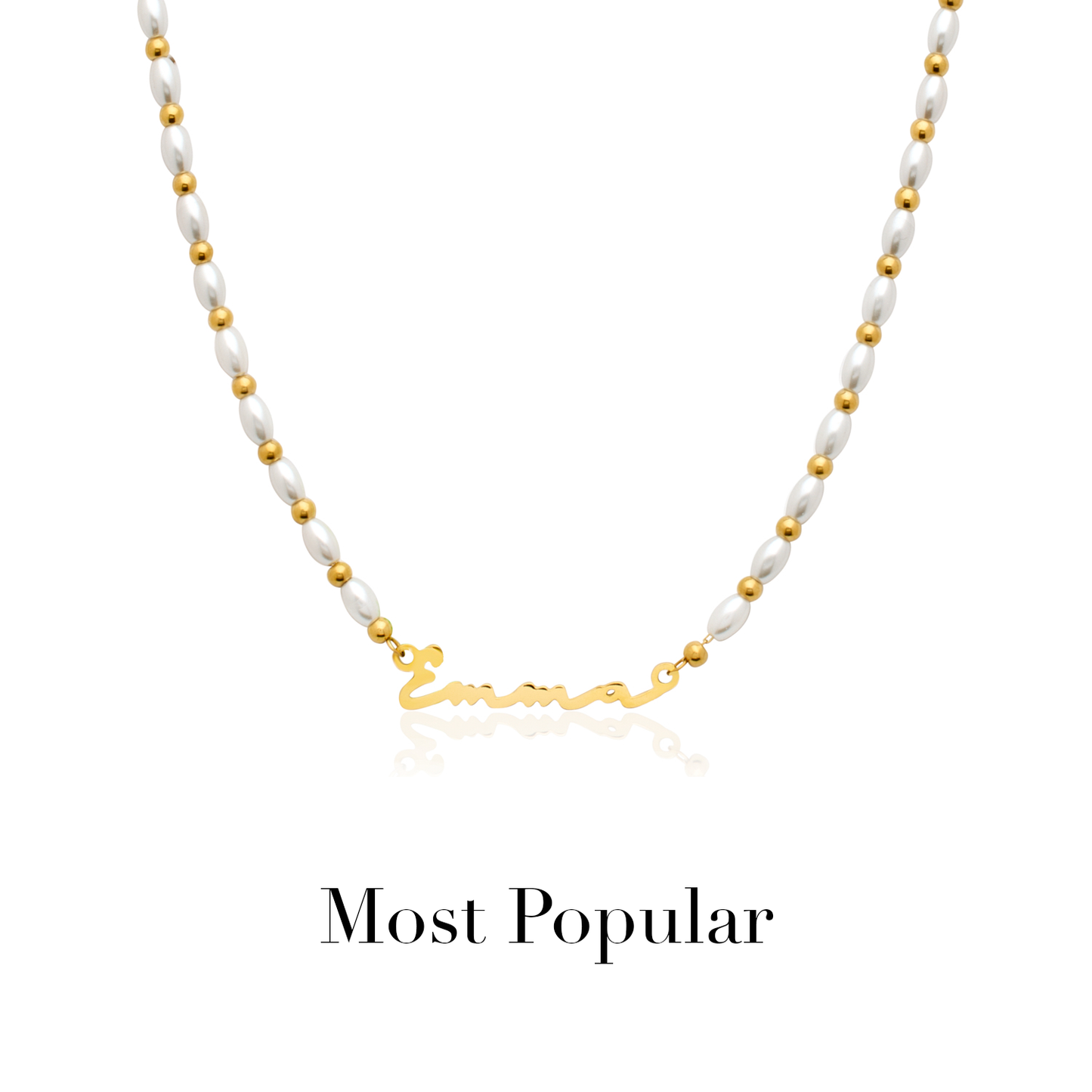 Signature Name Necklace - Gold