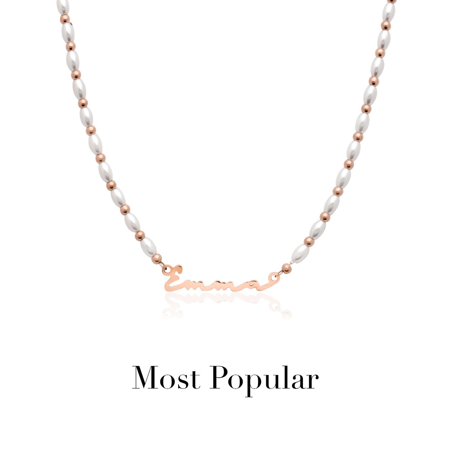 Signature Name Necklace - Rose Gold