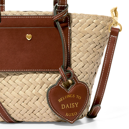 Kid's Raffia Structured Bag (Natural)