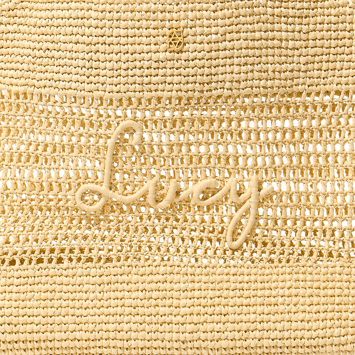 Personalised Raffia Tote Bag (Natural)