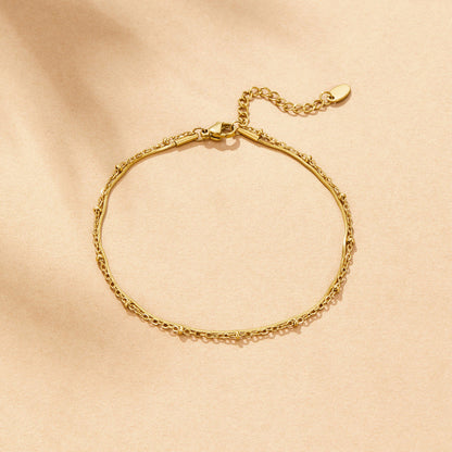 Pia Gold Layered Anklet