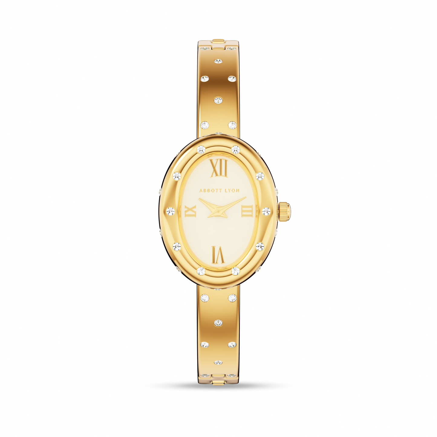 Polka Dot Crystal Watch (Gold)