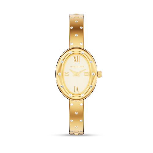 Polka Dot Crystal Watch (Gold)