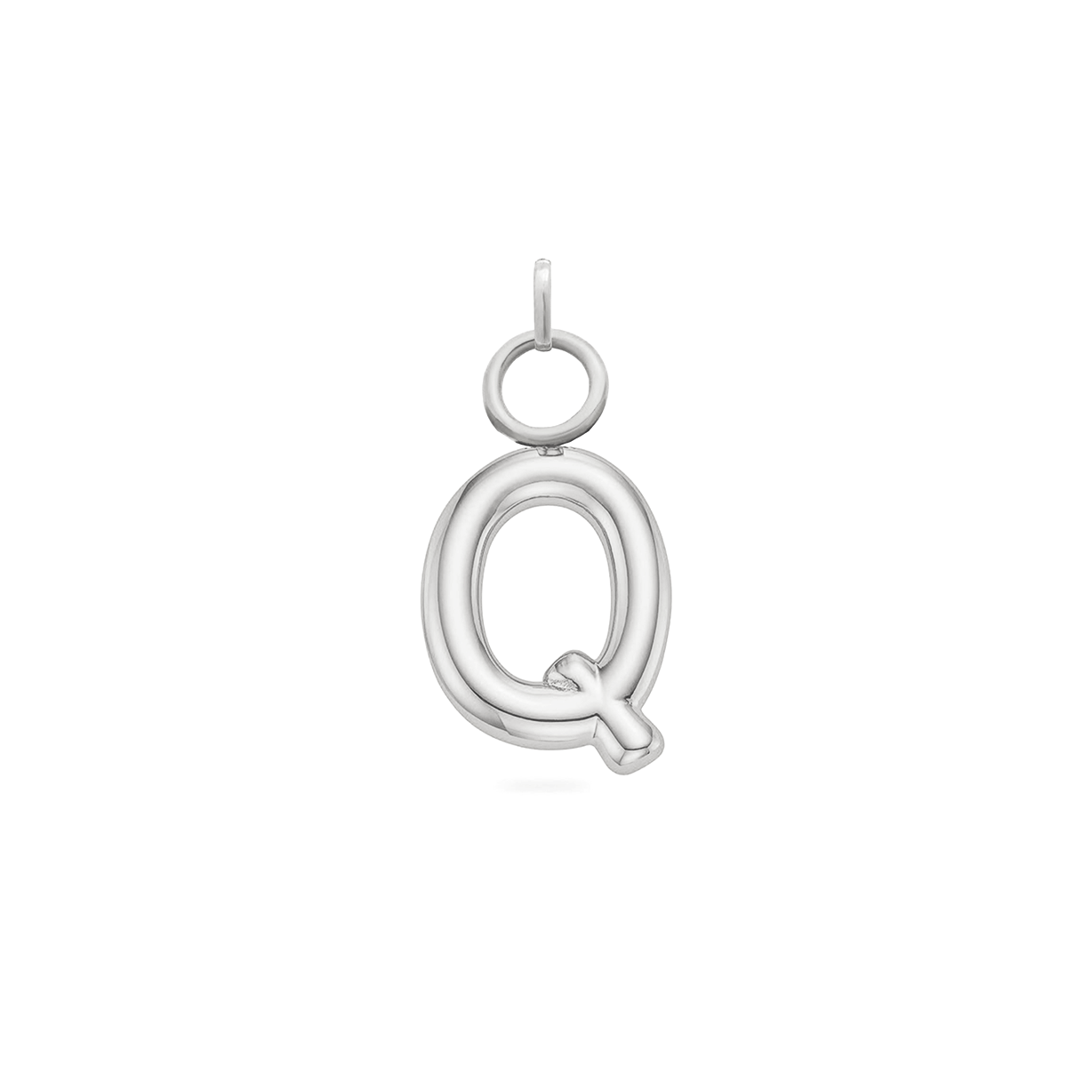 Mini Molten Initial Charm (Silver)