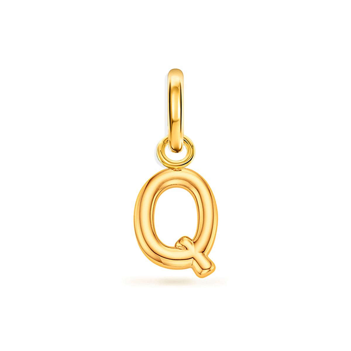 Large Molten Initial Accessories Charm (Gold)