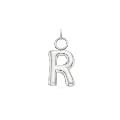 Mini Molten Initial Charm (Silver)
