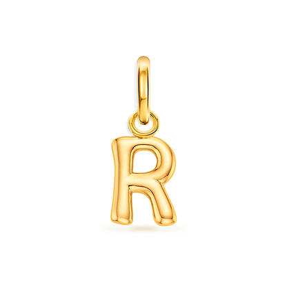 Large Molten Initial Accessories Charm (Gold)
