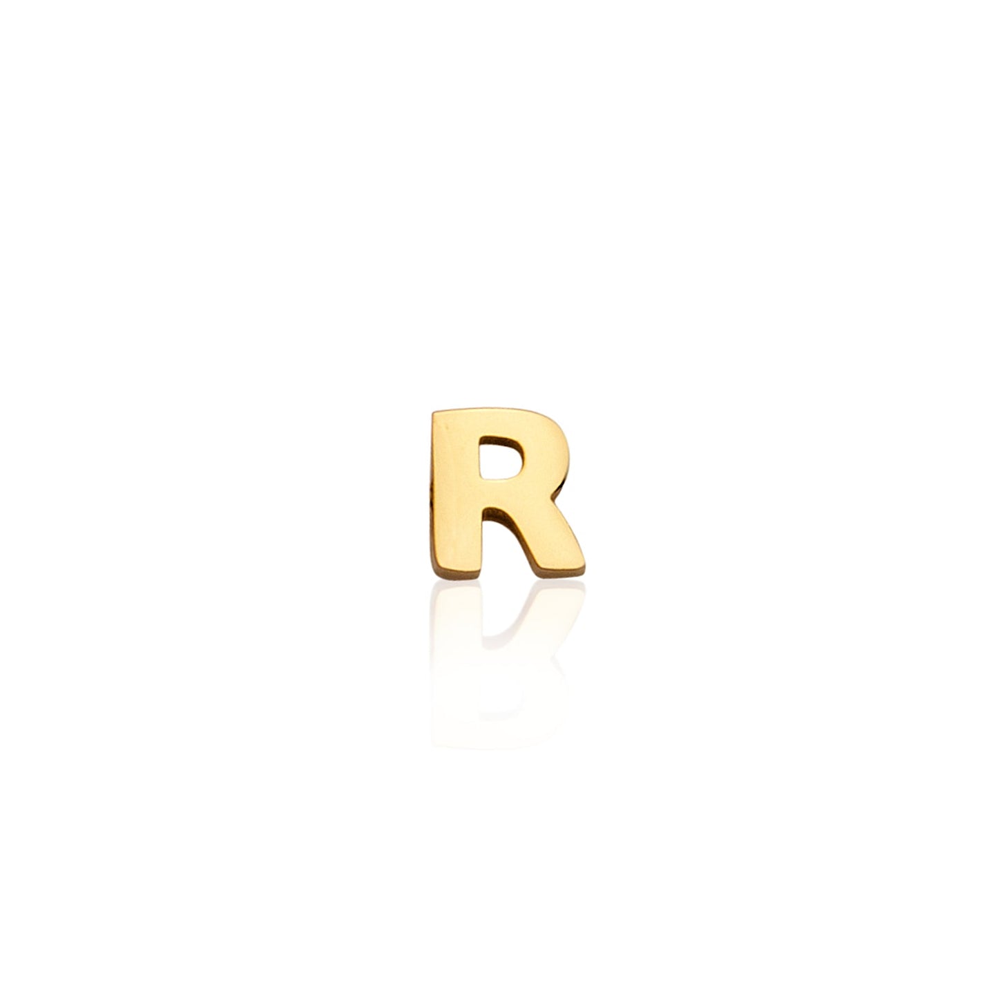 Mini Letter Sphere Chain Necklace (Gold)
