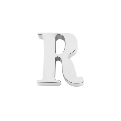 Initial Necklace Charm (Silver)
