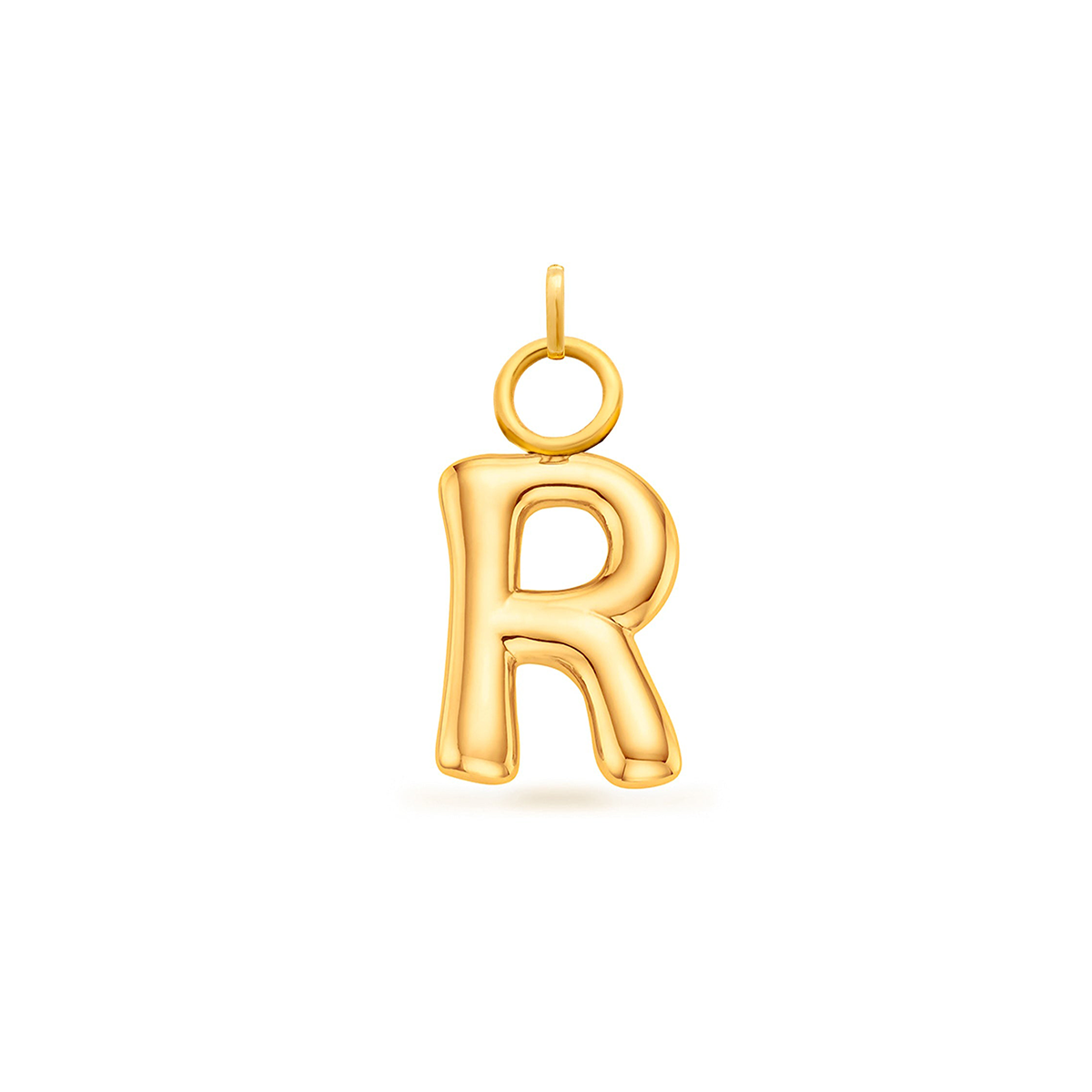 Mini Molten Initial Charm (Gold)