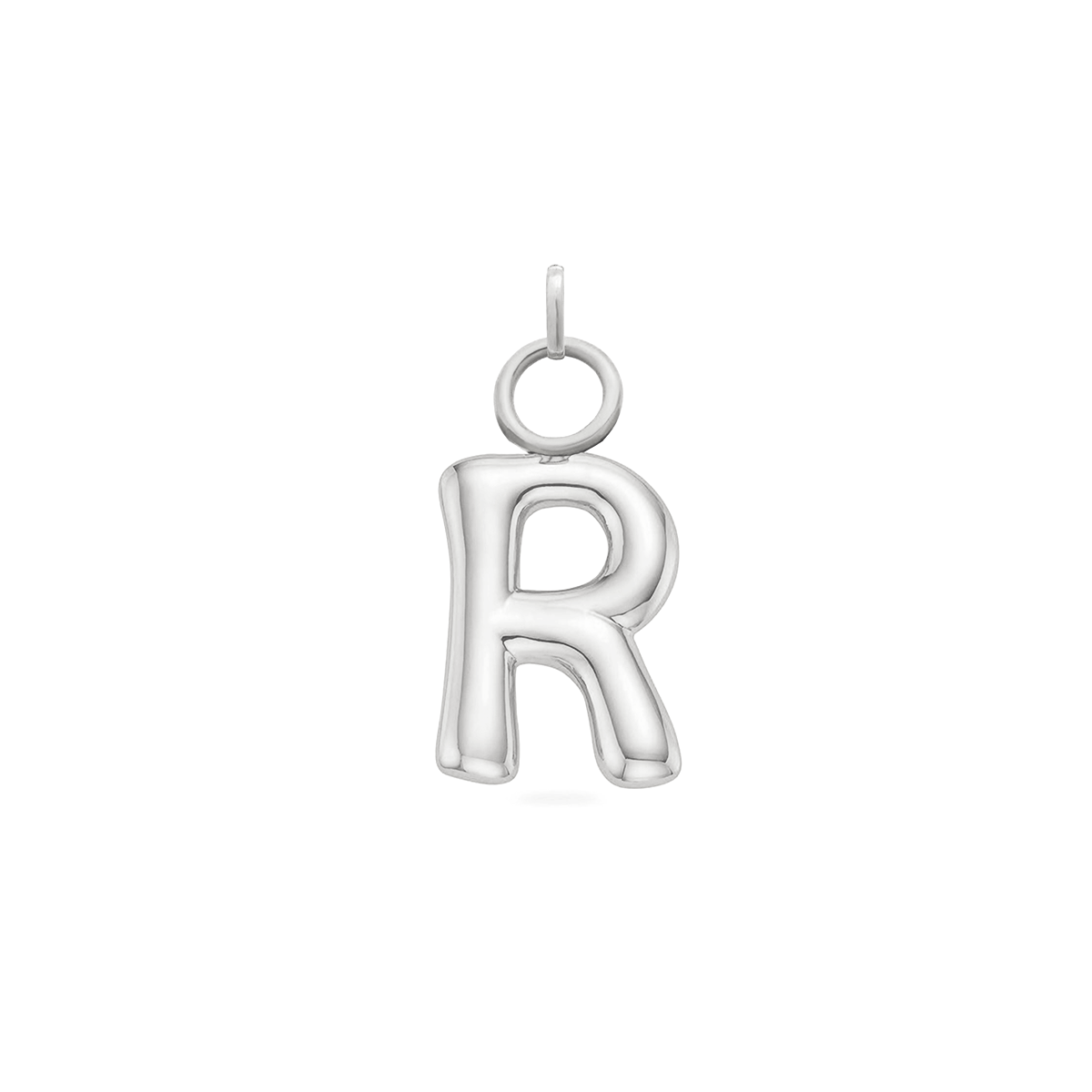 Mini Molten Initial Charm (Silver)