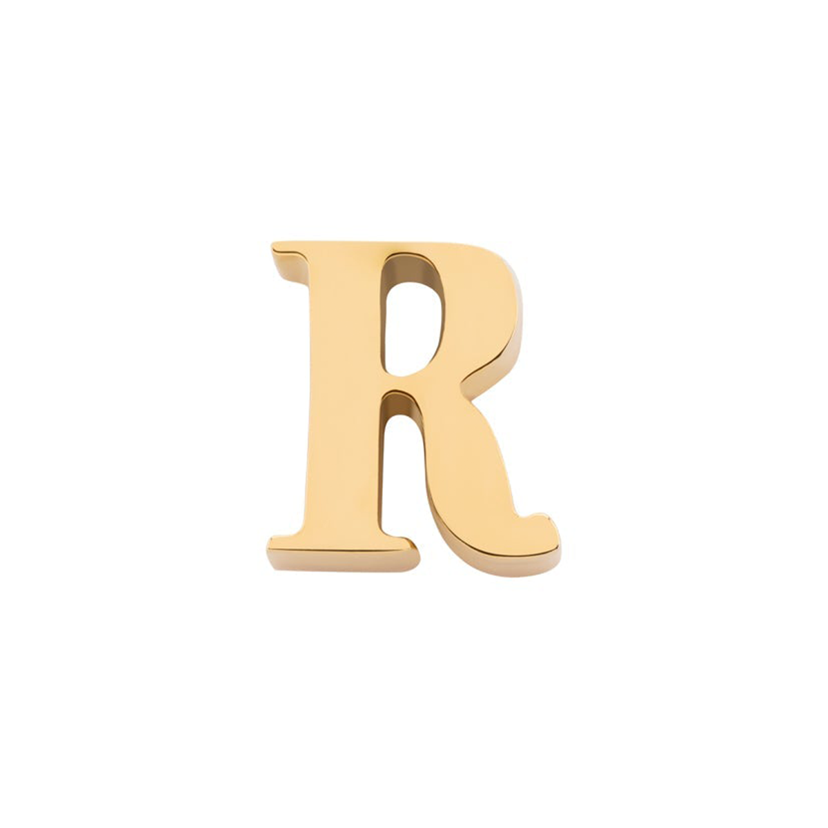 Initial Necklace Charm (Gold)