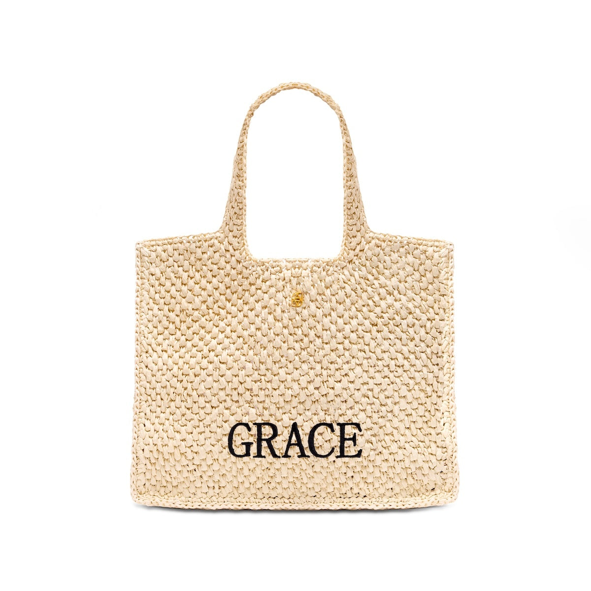 Personalised Raffia Bag - Test