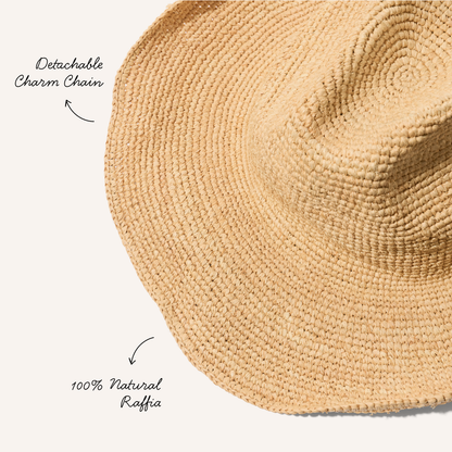 Raffia Cowboy Hat (Natural)