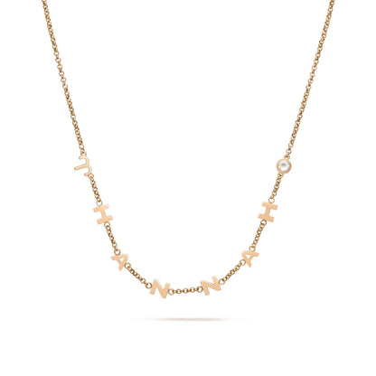 Made Mine Name Necklace - Rose Gold