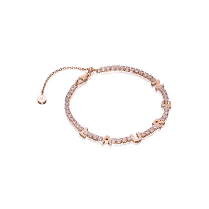 Made Mine Name Bracelet - Rose Gold