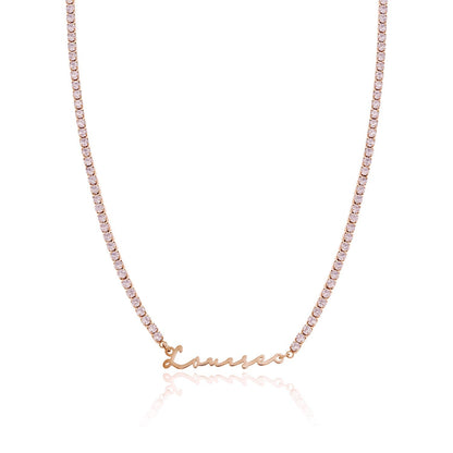 Signature Name Necklace - Rose Gold