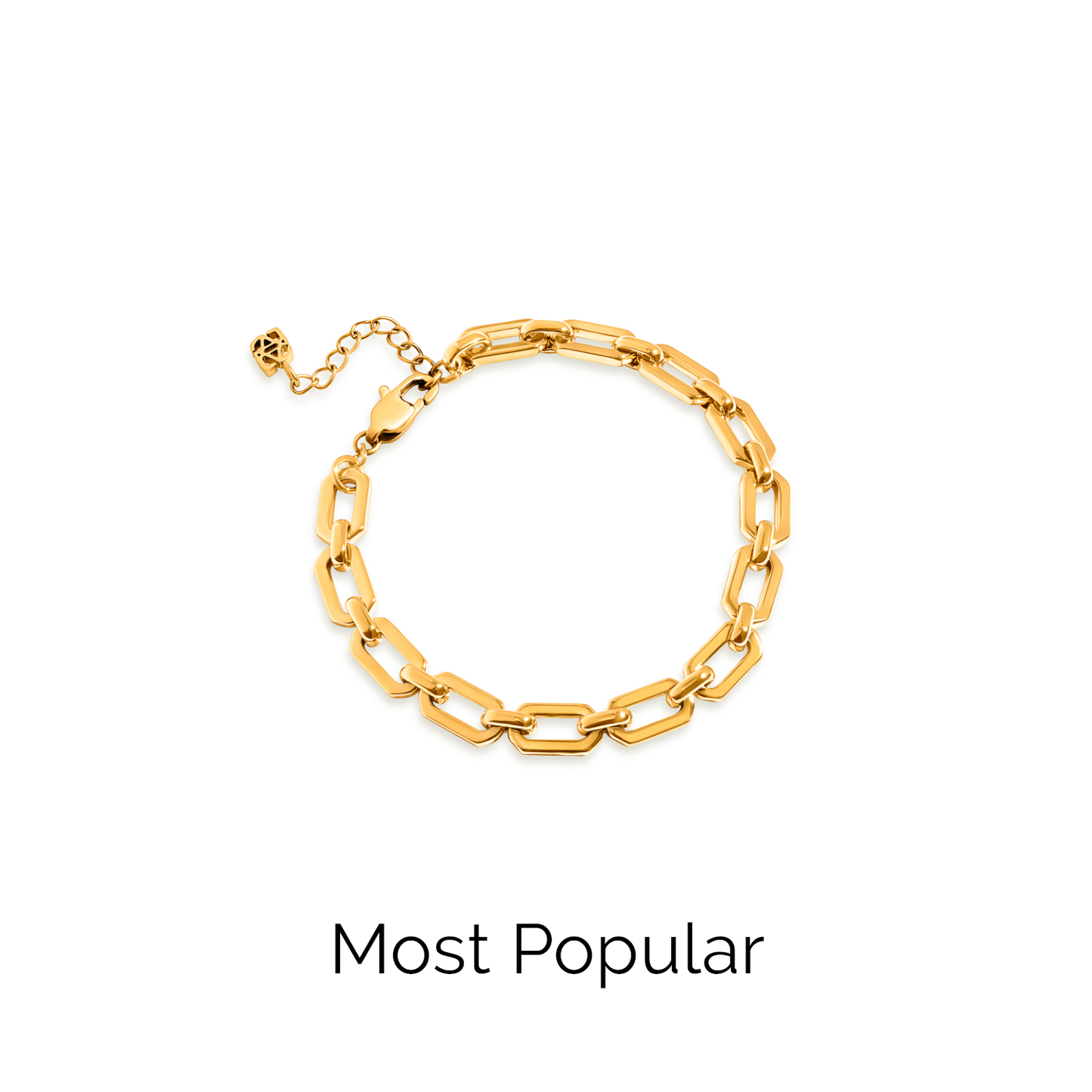 Statement Link Bracelet (Gold)