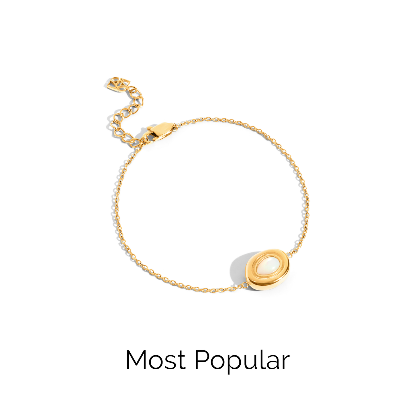 Pearl Molten Bracelet (Gold)