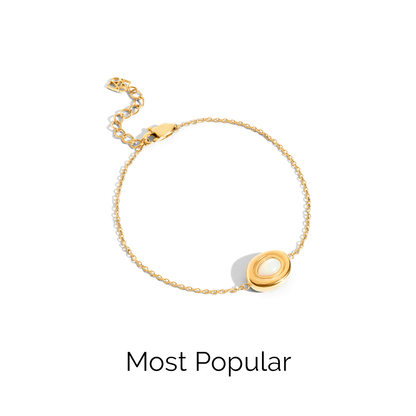 Pearl Molten Bracelet (Gold)