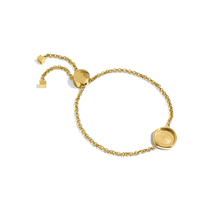 Coin Fingerprint Bracelet (Gold)