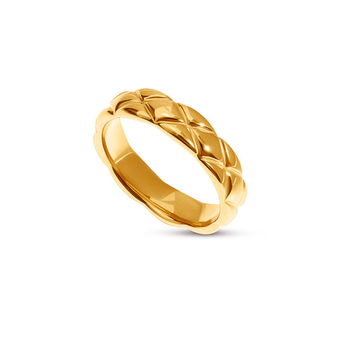 Quilted Ring (Gold)