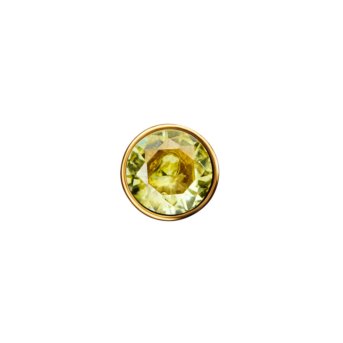 Floating Birthstone Charm Locket (Silver)