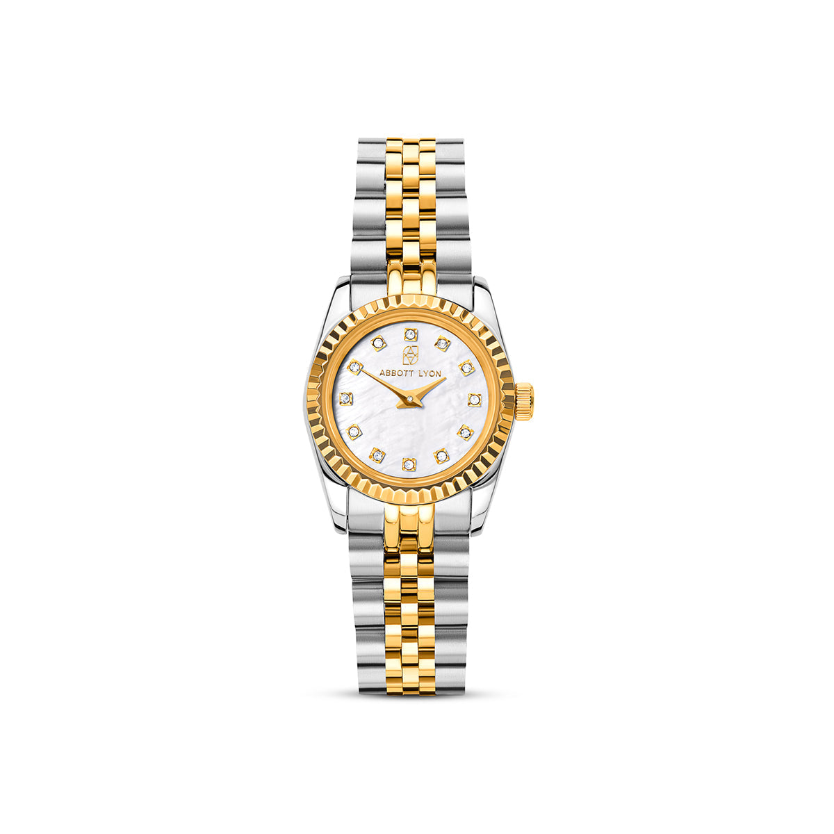 Mini Two Tone Pearl Link Belgravia 23 Watch - ENGRAVING TEST