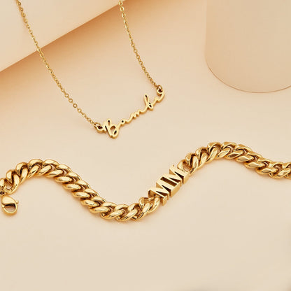 Signature Name Necklace - Gold