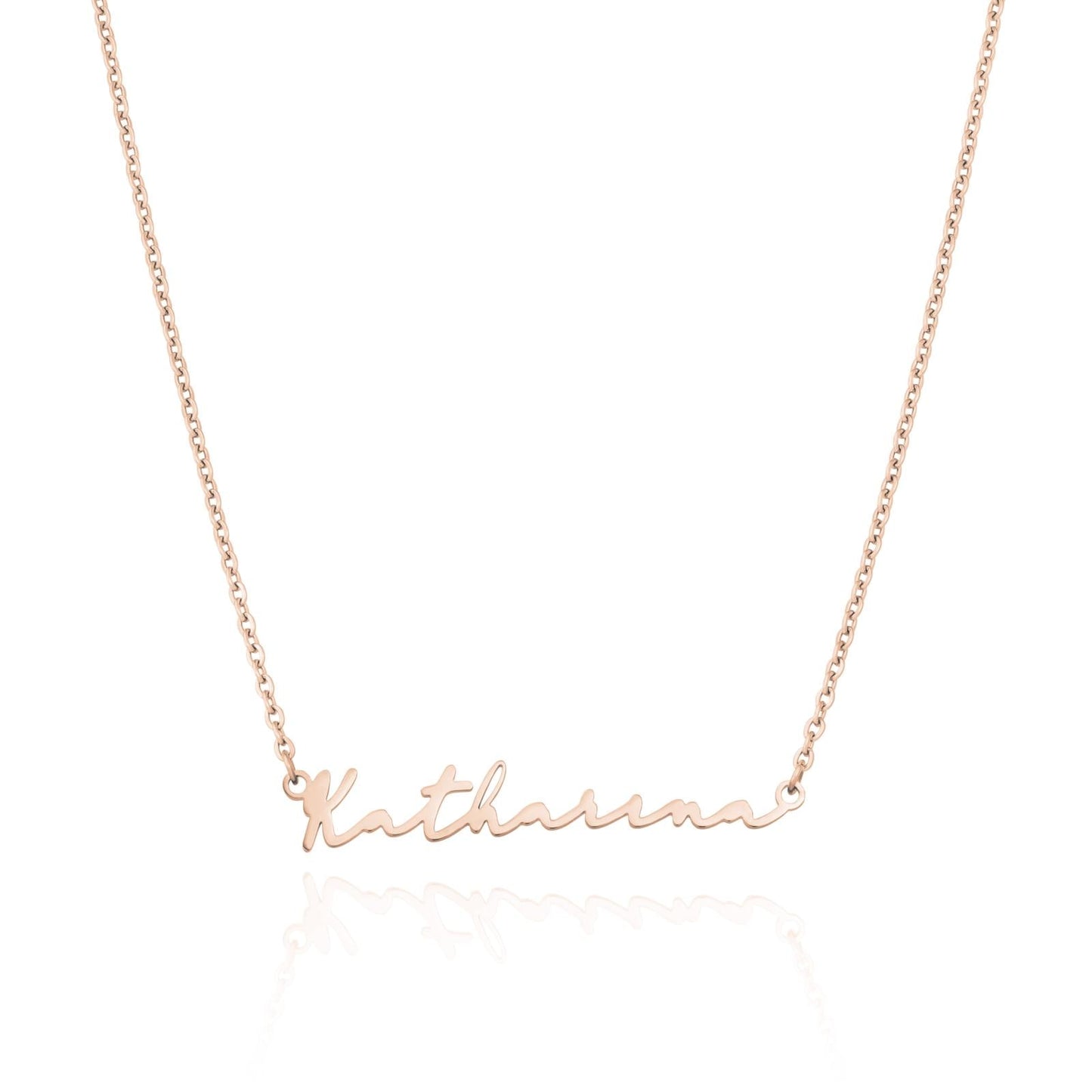 Signature Name Necklace (Rose Gold)