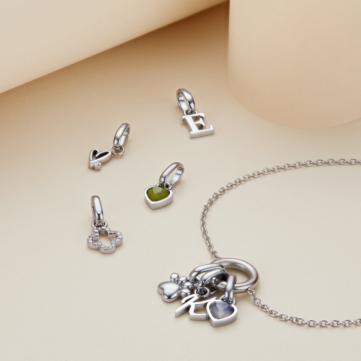 Stories Initial Pendant (Silver)