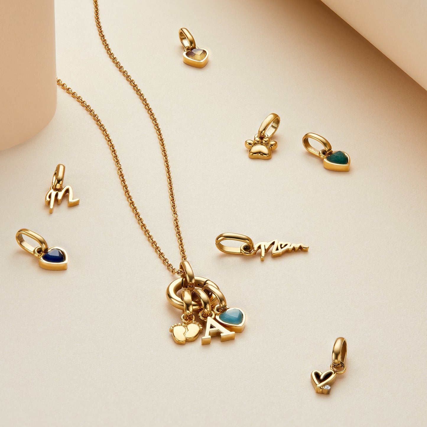 Stories Initial Pendant (Gold)
