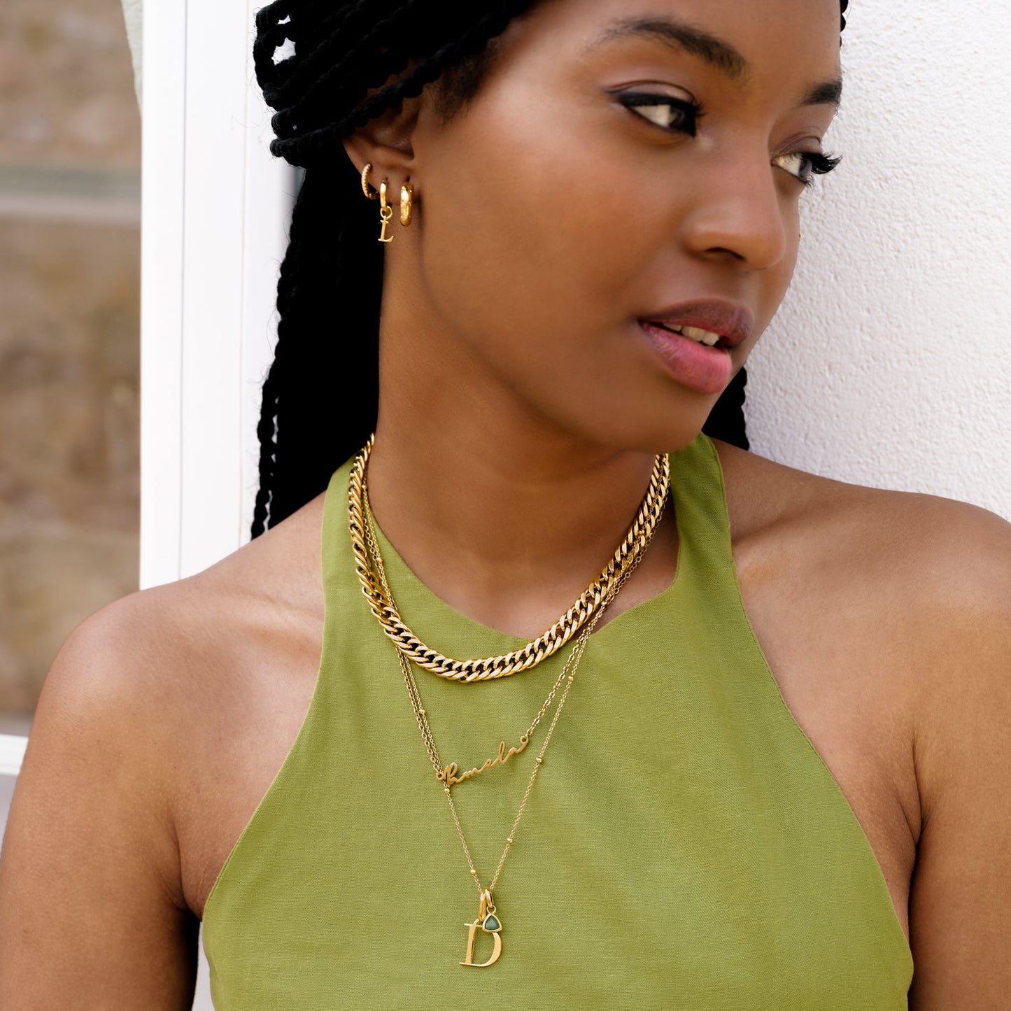 Initial Necklace (Gold)