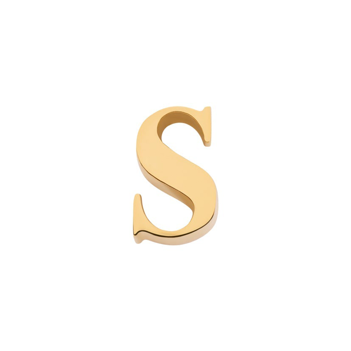 Initial Necklace Charm (Gold)