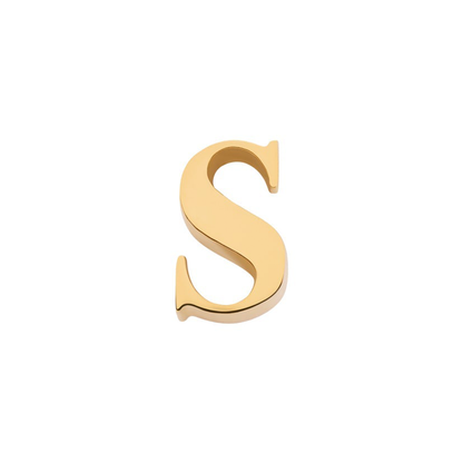 Initial Necklace Charm (Gold)