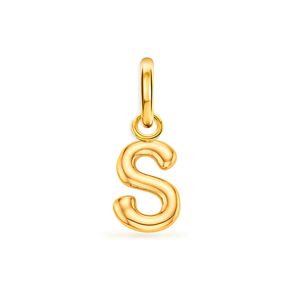 Large Molten Initial Accessories Charm (Gold)