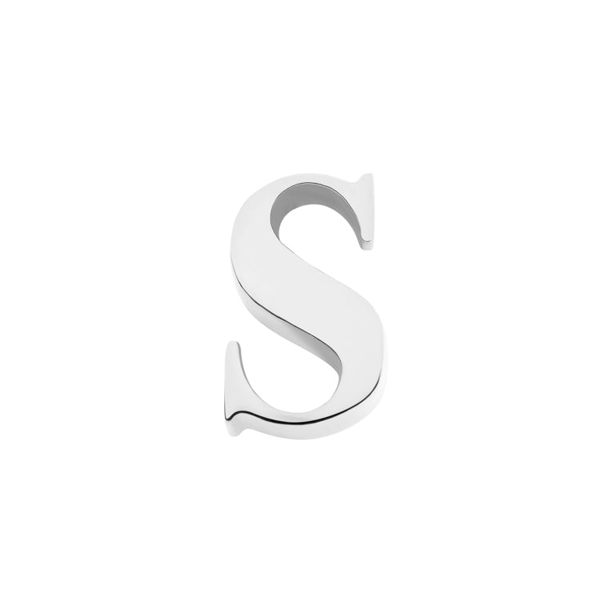 Initial Necklace Charm (Silver)