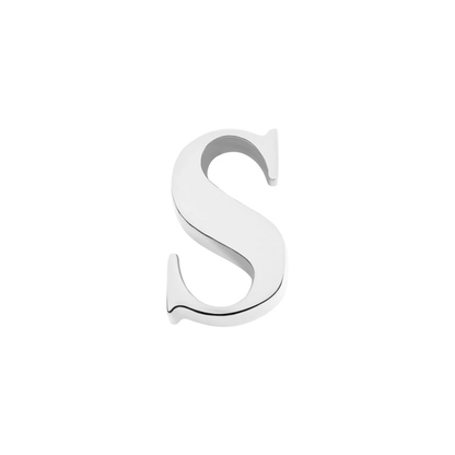Initial Necklace Charm (Silver)