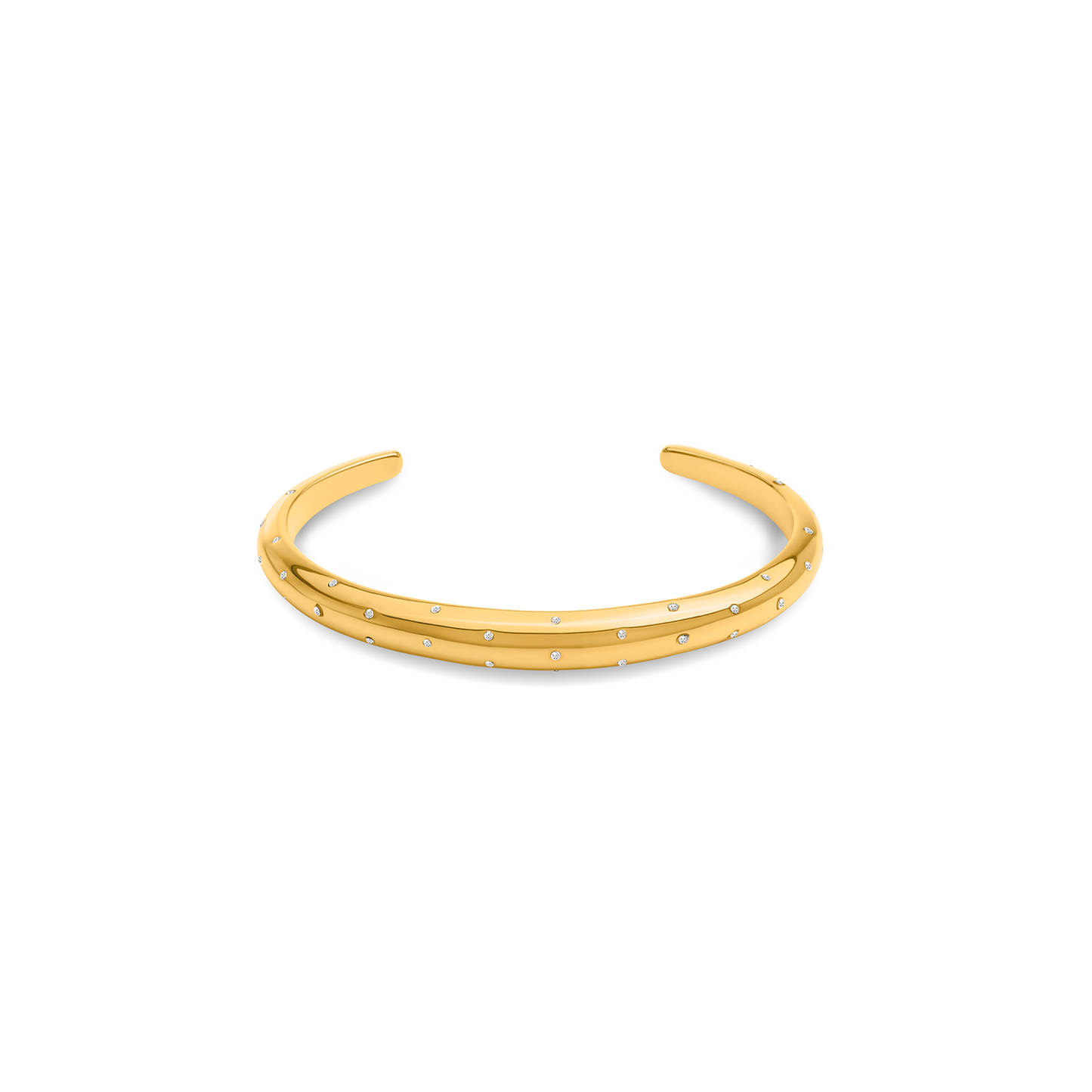 Polka Dot Crystal Watch & Bangle Set (Gold)