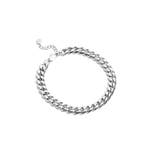 Curb Chain Bracelet (Silver)