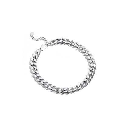Curb Chain Bracelet (Silver)