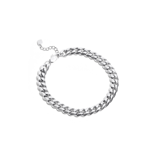 Curb Chain Bracelet (Silver)