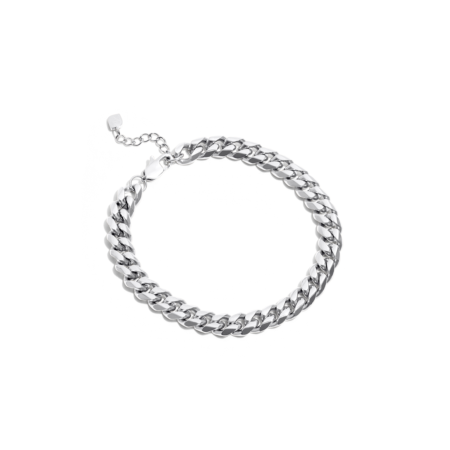 Curb Chain Bracelet (Silver)